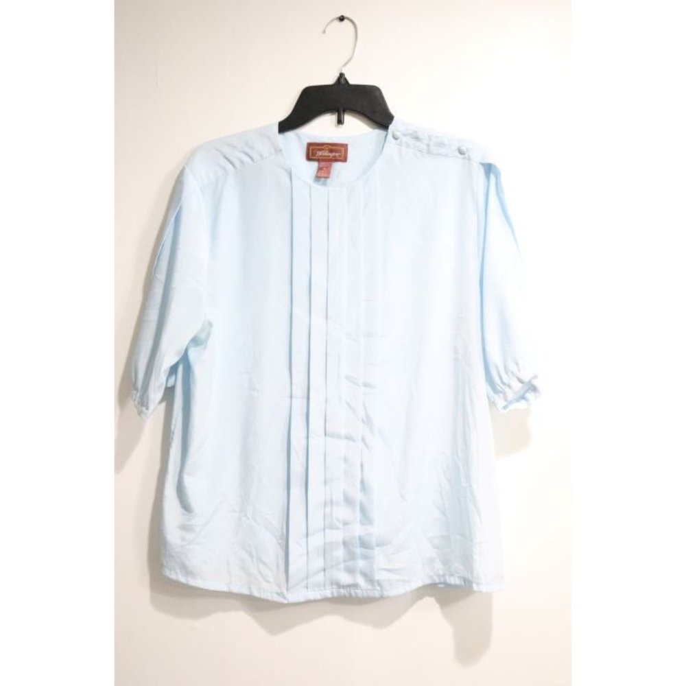 Worthington Pleaded Front Blouse